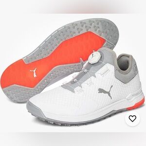 Puma Proadapt Alphacat Disc Men’s Golf Shoes-White/High Rise -Size 11.5 NIB⛳️
